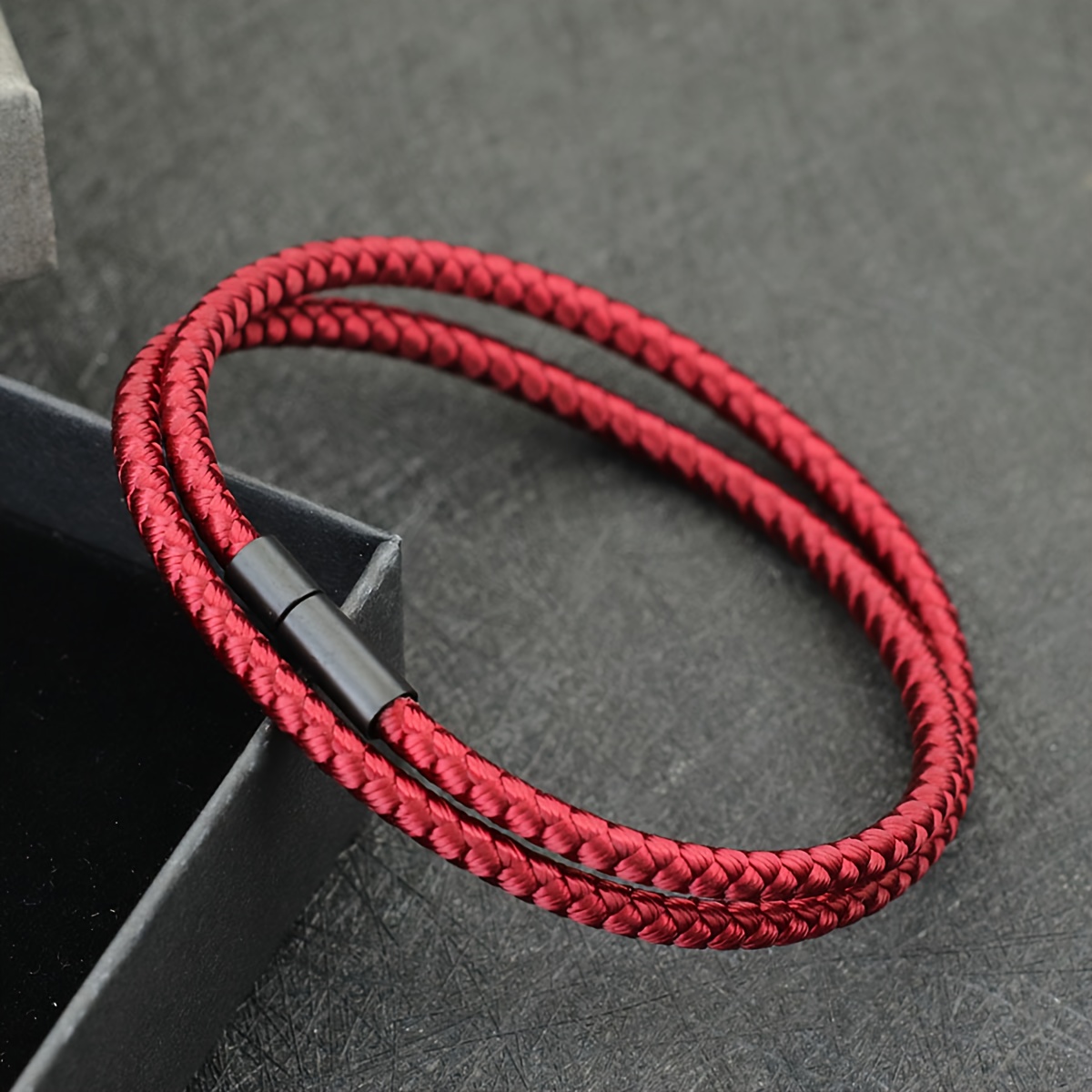 Simple Keel Rope Bangle Bracelet for Men